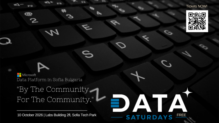 Data Saturdays Sofia Banner - 10 oct